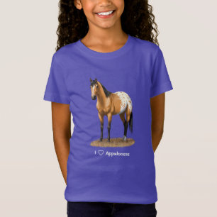 Mooie Buckskin Appaloosa Quarter Horse T-shirt