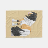 Mooie Buckskin Pinto Gypsy Vanner Draft Horse Fleece Deken (Voorkant (Horizontaal))