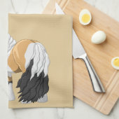 Mooie Buckskin Pinto Gypsy Vanner Draft Horse Theedoek (Quarter Fold)