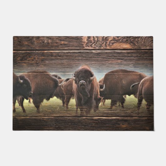 Mooie Buffalo Herd Deurmat (Voorkant)