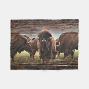 Mooie Buffalo Herd Fleece Deken