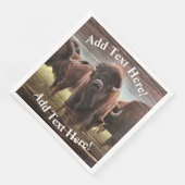 Mooie Buffalo Herd Servet (Hoek)