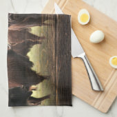 Mooie Buffalo Herd Theedoek (Quarter Fold)