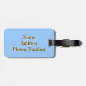 Mooie buikpaarden bagagelabel (Achterkant horizontaal)