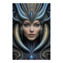 Mooie buitenaardse vrouw - 013 - Fantasy Art