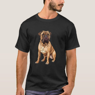Mooie Bullmastiff-hond Illustratie voor Huisdierli T-shirt