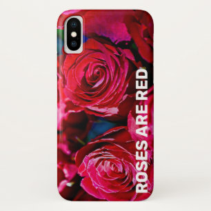 Mooie bundel rode rozen iPhone x hoesje