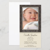 Mooie bundel van vreugde Geboorteaankondiging: tau Aankondiging (Voorkant / Achterkant)