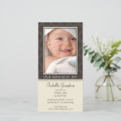 Mooie bundel van vreugde Geboorteaankondiging: tau Aankondiging (Staand voorkant)