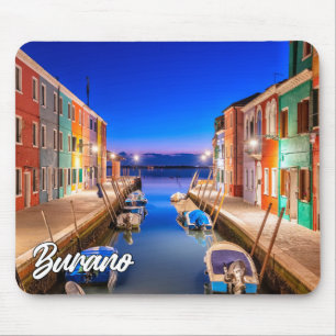 Mooie Burano eiland, Italië Muismat