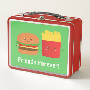 Mooie Burger en Frietjes Vrienden Voor Altijd Lunc
