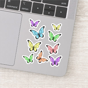 Mooie Butterflies - esthetisch Sticker