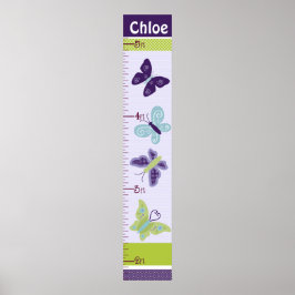 Mooie Butterflies Groeigrafiek houdt bij 8x44! Poster