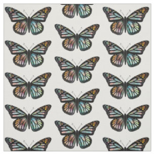 Mooie Butterflies Pattern Monarch Waterverf Stof