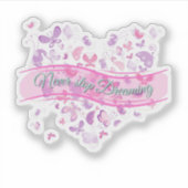 Mooie Butterflies Sticker (Voorkant)