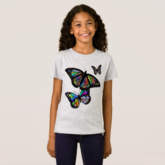 Mooie Butterflies T-shirt (Voorkant volledig)