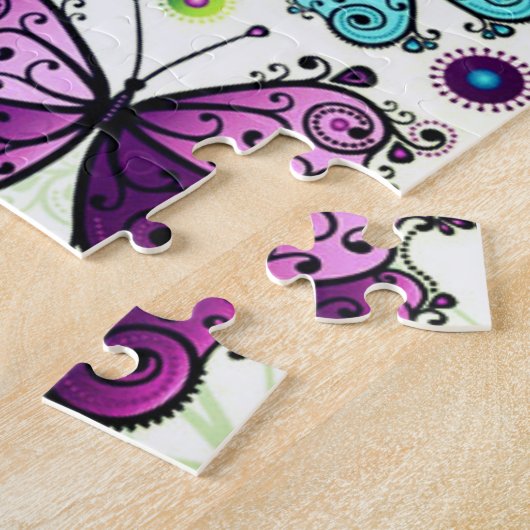 Mooie Butterfly Puzzle Legpuzzel (Zijkant)