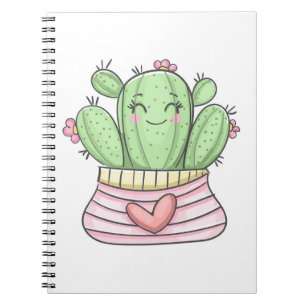 Mooie Cactus Lady Notitieboek