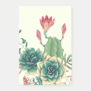 Mooie cactus met ventilator post-it® notes