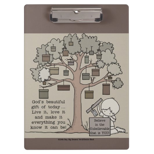 Mooie cadeau klembord (Voorkant)