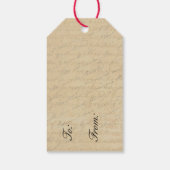 Mooie  cadeau labels met vogel en rozen cadeaulabel (Achterkant)