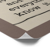 Mooie cadeau poster (Hoek)