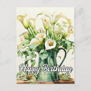 Mooie Calla Lelie Bloemen Briefkaart