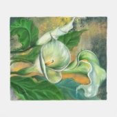 Mooie Calla Lily Fleece Blanket (Voorkant (Horizontaal))