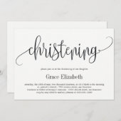 Mooie Calligrafie Uitnodiging (Voorkant / Achterkant)