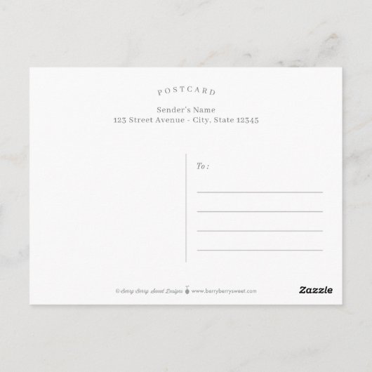 Mooie Calligraphy EDITABLE KLEUR Vrijgezellenfeest Briefkaart (Achterkant)