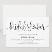 Mooie Calligraphy EDITABLE KLEUR Vrijgezellenfeest Kaart (Voorkant / Achterkant)