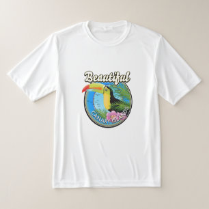 Mooie Canarische eilanden vintage stijl logo T-shirt