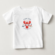 Mooie Cape Cod Kreeft Baby T-Shirt | Cape Cod