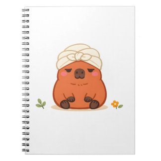 Mooie Capybara Spadag Touwelen Tulband Notitieboek