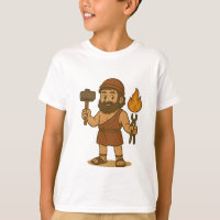 Mooie Cartoon Hermes Griekse Mythologie Kinder T-S