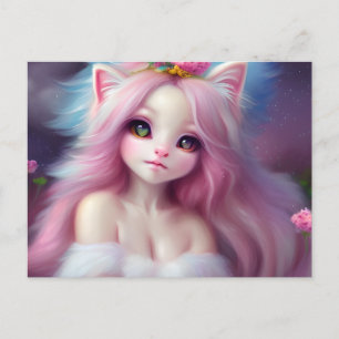 Mooie Cartoon kat Baby Briefkaart