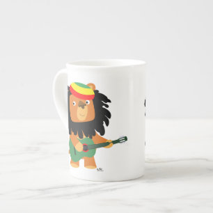 Mooie Cartoon Leeuw van Zion Bone China Mok