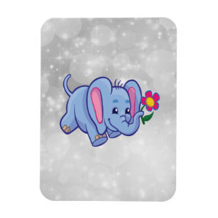 Mooie cartoon olifant magneet