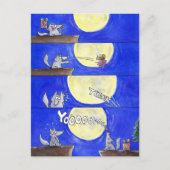 Mooie Cartoon Wolf Comic Bedankt ansichtkaart Briefkaart (Voorkant)