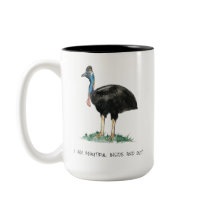 Mooie Cassowary Mok met twee-tonen koffie