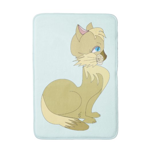 Mooie Cat Bath Mat (Voorkant Verticaal)