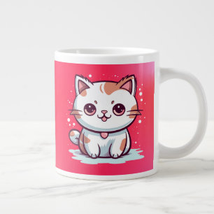Mooie Cat Kawaii stijl Clipart-47758 Extra Grote Beker