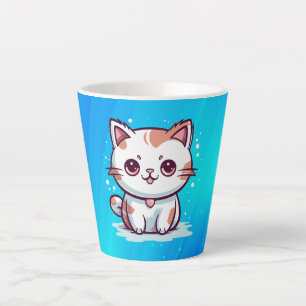 Mooie Cat Kawaii stijl Clipart-47758 Latte Mok