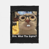 Mooie Cat Meme Clic Art Schattige Kitten Erm Fleece Deken (Voorkant)