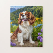 Mooie Cavalier King Charles spaniel puzzel