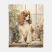 Mooie Cavalier Spaniel Fleece Deken (Voorkant)