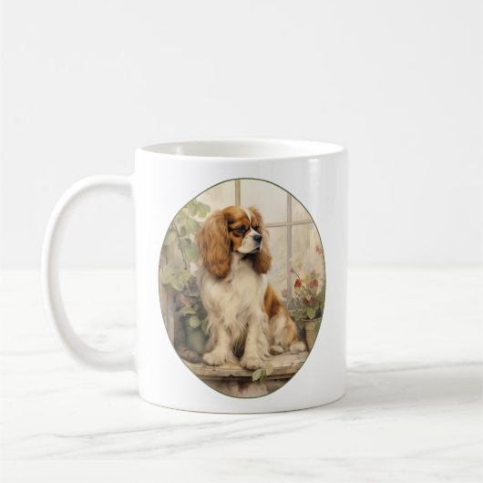 Mooie Cavalier Spaniel Koffiemok (Links)