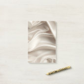 Mooie Champagnetinten Goud Romantische Nep Satijne Post-it® Notes (Op bureau)