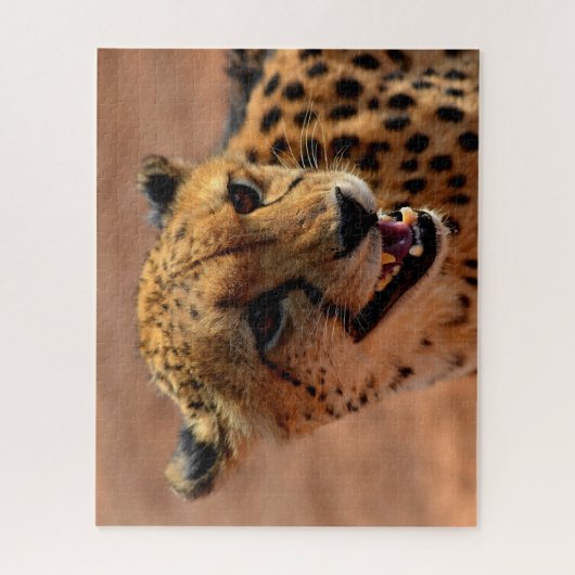 Mooie Cheetah Predator, Jigzaag Puzzle Legpuzzel (Verticaal)