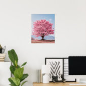 Mooie Cherry Blossom-boom Poster (Thuiskantoor)